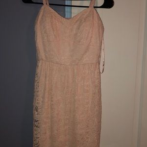 Baby pink lace dress